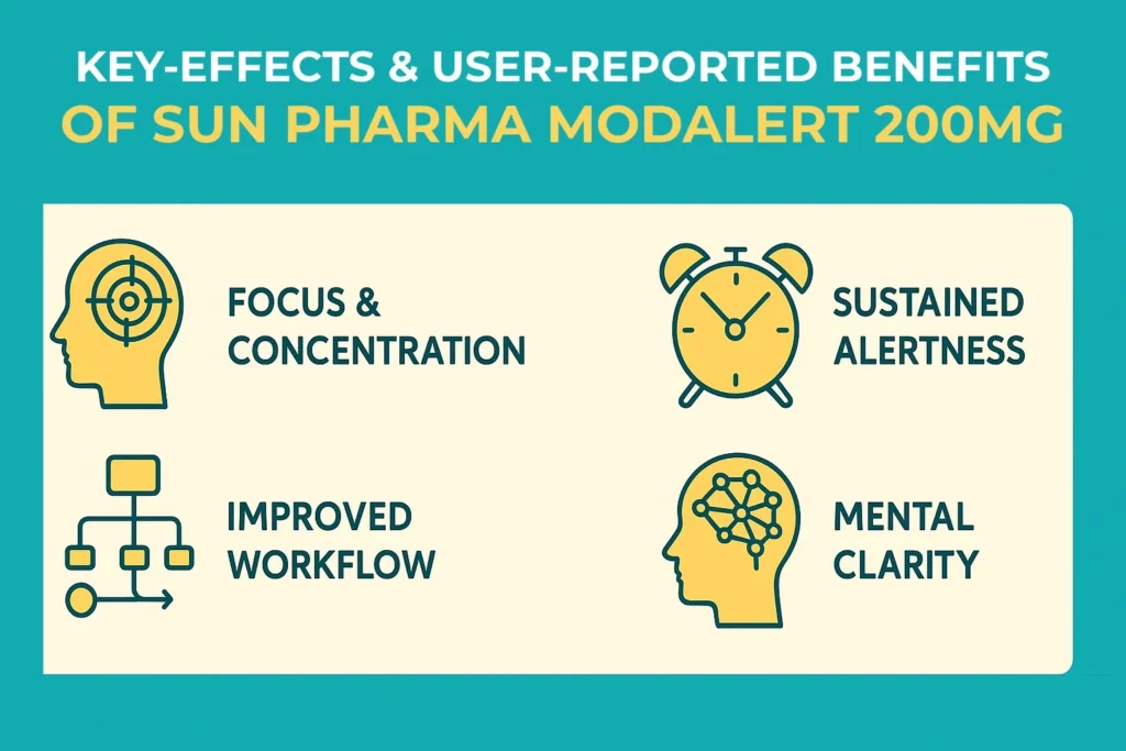 Key Effects & Benefits of Sun Pharma Modalert 200 mg – Infographic