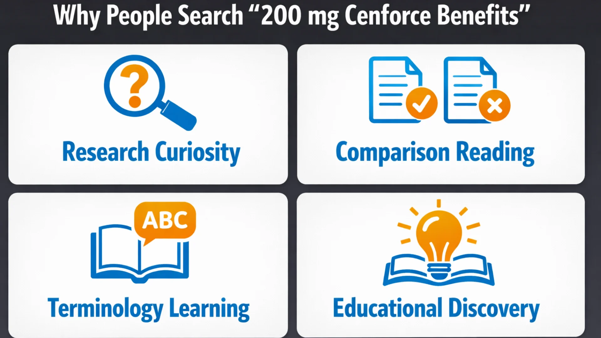 Why people search 200 mg Cenforce benefits including research curiosity, comparison reading, terminology learning, and educational discovery