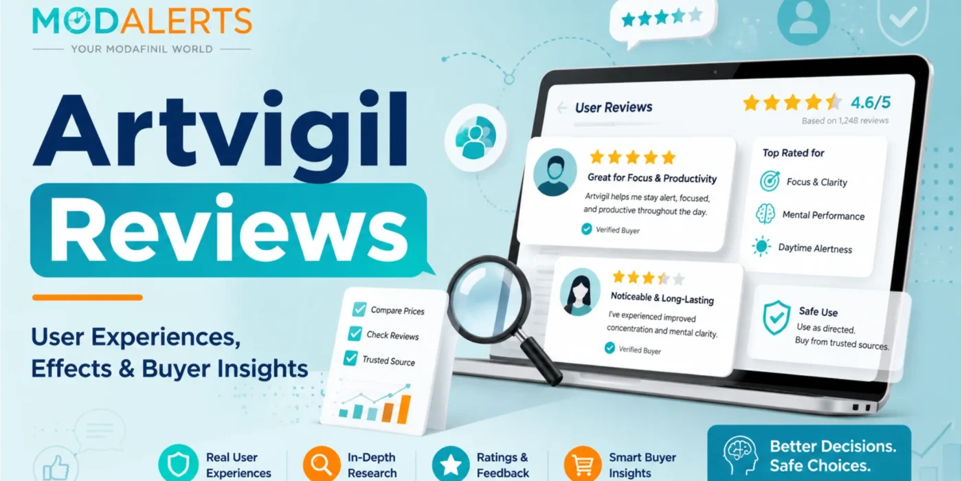 Artvigil reviews featured image showing user ratings, buyer research, safety checks, and online review insights for Modalerts.